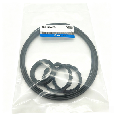 SMC Pneumatic Cylinder Service Kit CS1‐200A‐PS / CS2‐200A‐PS 정밀 크기의 밀폐 부품 고정 막대 및 피스톤 공기 누출 철강관 실린더 유지 보수
