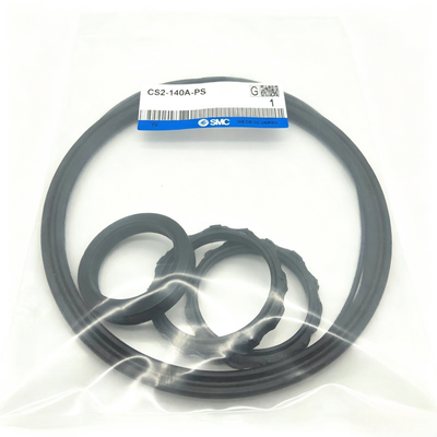 SMC Pneumatic Cylinder Service Kit CS1‐200A‐PS / CS2‐200A‐PS 정밀 크기의 밀폐 부품 고정 막대 및 피스톤 공기 누출 철강관 실린더 유지 보수