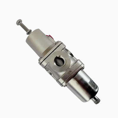 노르그렌 B38P‐244‐B1MA B38P‐344‐B1MA 스테인리스 스틸 필터 조절기 PTF 스레드 수동 배수 5μm‐25μm 요소 산성 해상 압축 공기 준비 시스템에 대한 NACE 규격에 적합