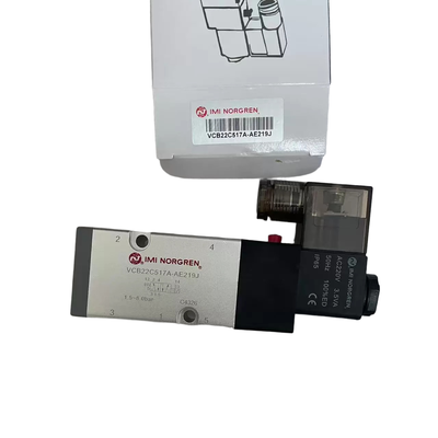 NAMUR 장착 된 전자기 밸브 IMI NORGREN VCB22C517A-AE219J G1/4 AC220V 5/2 액추에이터의 단일 공기 방향 제어 밸브
