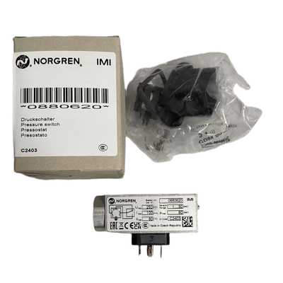 1/4'NPT Thread 1 to 30bar Pressure Switch NORGREN 0880620 Diaphragm Pressure Monitor for Industrial Fluid