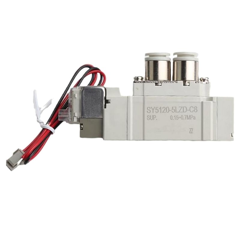 SMC SY5220-6LZD-01 DC12V 포트 크기 1/8 Pneumatic Solenoid 밸브 스레드 파이프 2 위치 더블