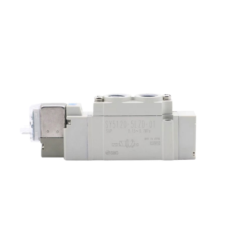 포트 크기 Ø6 SY3420-6LZD-C6 SMC Pneumatic Solenoid Valve3 위치 배기가스 센터 DC12V