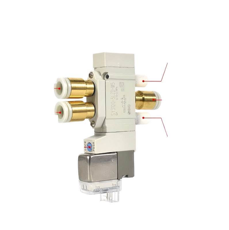 SMC SY3420-5LZD-C4 Pneumatic Solenoid Valve DC24V 3 위치 배기가스 센터 포트 크기 Ø4