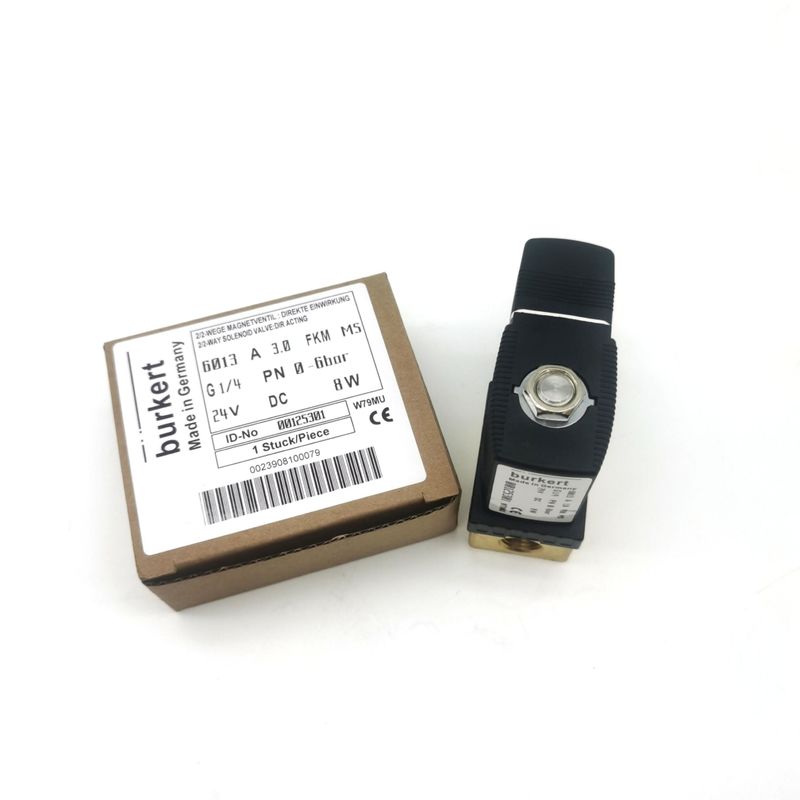 버커트 00125341 6014C 소레노이드 밸브 정상 폐쇄 G1/8 2.5 흐름 구멍 DC24V AC24V AC220V