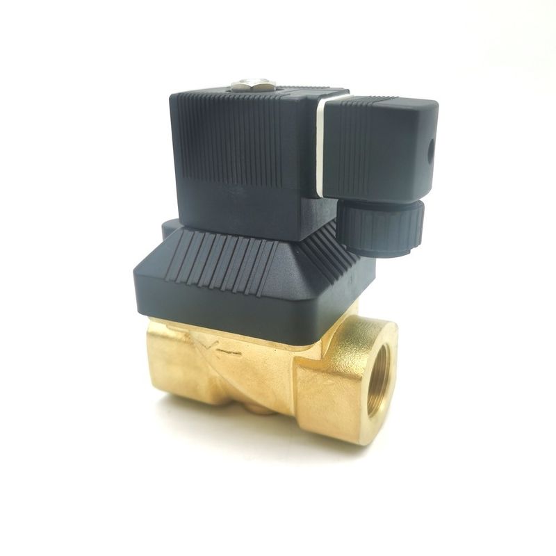 버커트 전자기 밸브 00125367 6014 C 직접 작용 하단 판 연결 정상 폐쇄 2.0 흐름 구멍 DC24V 8W 청동 밸브 몸 0 ~ 10bar