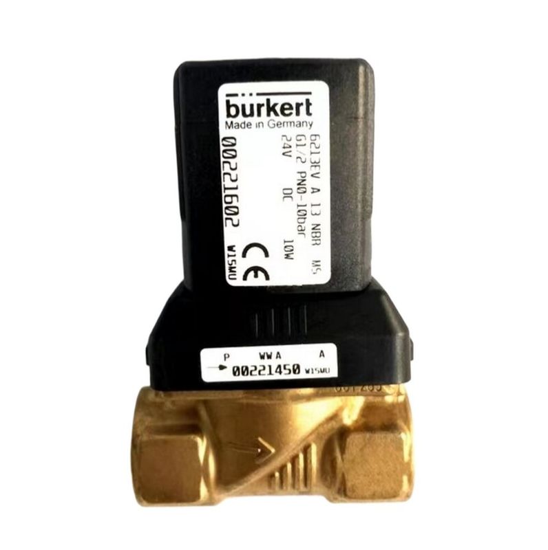 00308506 BURKERT 소레노이드 밸브 G1 2/2 정상 폐쇄 25 흐름 구멍 FKM 밀폐 된 구리 밸브 몸 8W 1-32bar