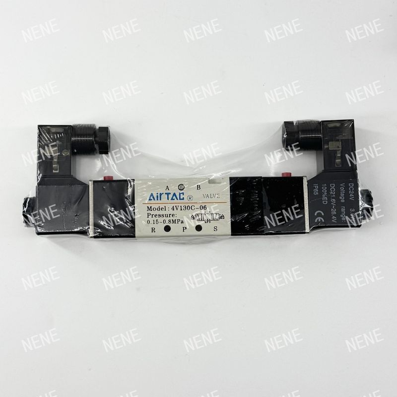 전자 자기 밸브 4V130P-06 AIRTAC 0.15 ~ 0.8 MPa 압력 범위에서 정밀한 공기 제어
