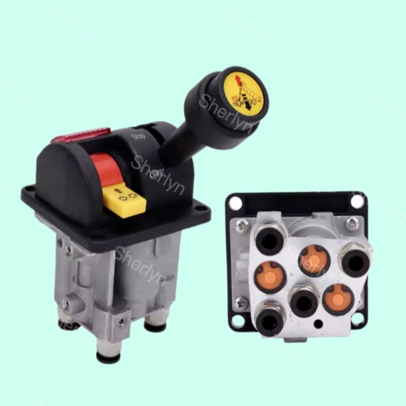 BKQF34-B 14750650H 4홀 덤프 트럭 고무 손잡이 밸브 M6 잠금 유압 덤프 트럭 제어 밸브 ﻿