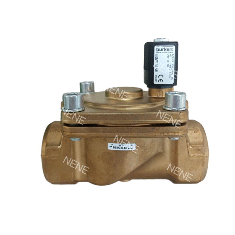 Burkert 솔레노이드 밸브 00221851 6281 G3/4 2/2 상시 폐쇄 20.0 유량 구멍 NBR 씰 황동 밸브 바디 AC24V 8W