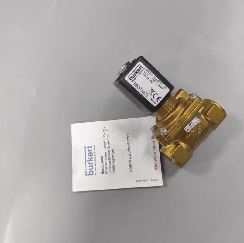 00221871 00221872 00221873 BURKERT G1/2 6281EV A 2/2 정상 폐쇄 13.0 흐름 구멍 FKM 밀폐 된 구리 밸브 몸