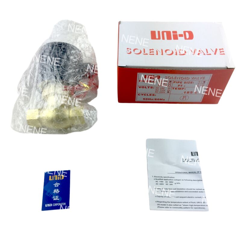 US-10 UNID Pneumatic Solenoid Valve 3/8" NPT 2/2 경로 정상 폐쇄 (N.C.)