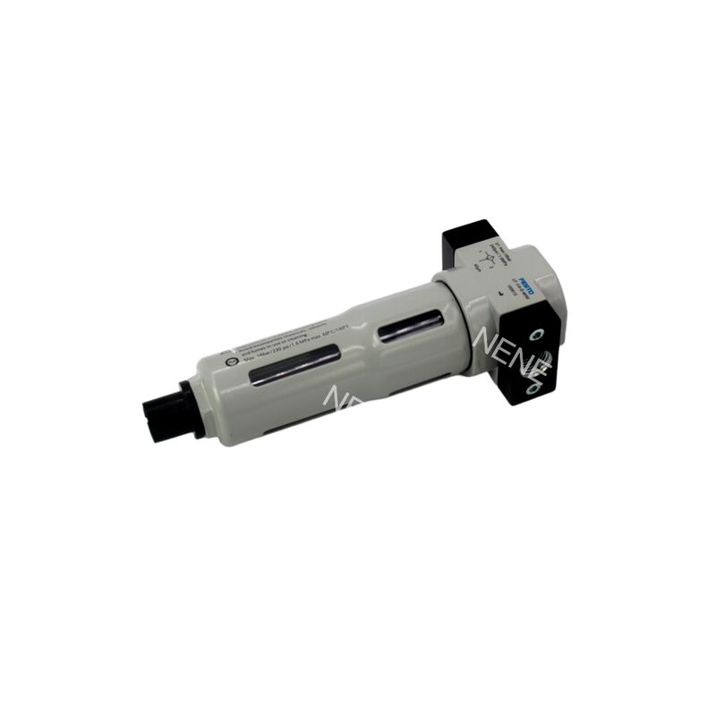 필터 조절기 Festo LFR-1/4-D-7-MINI-A 162711 G1/4 40μm 완전 자동 배수 0.5-7bar 1500L/min 압력 측정기와 함께 진크 합금