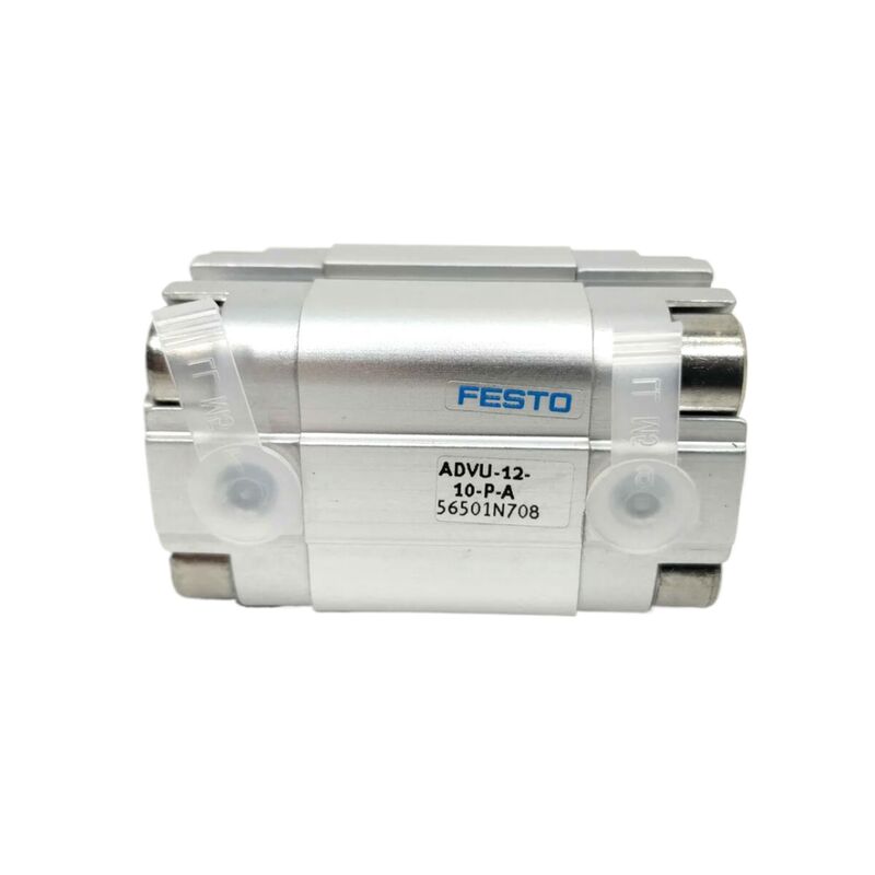 반도체 제조 Festo ADVU-16-25-P-A 156511 25mm 스트로크 내부 나사 소형 공기 실린더 16mm 보어 복동 M5 포트 자기 링 ISO 6432
