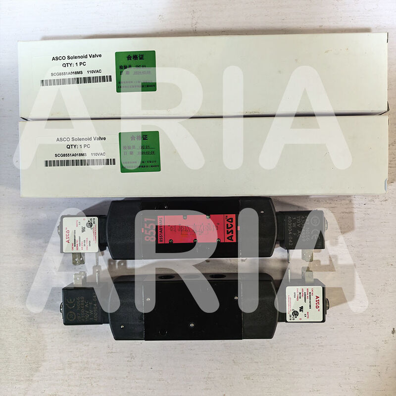 ASCO SC8551A018MS SC8551A017MS 24DC AC110V 4-Way 알루미늄 1/4 인 솔레노이드 밸브 Namur Mount