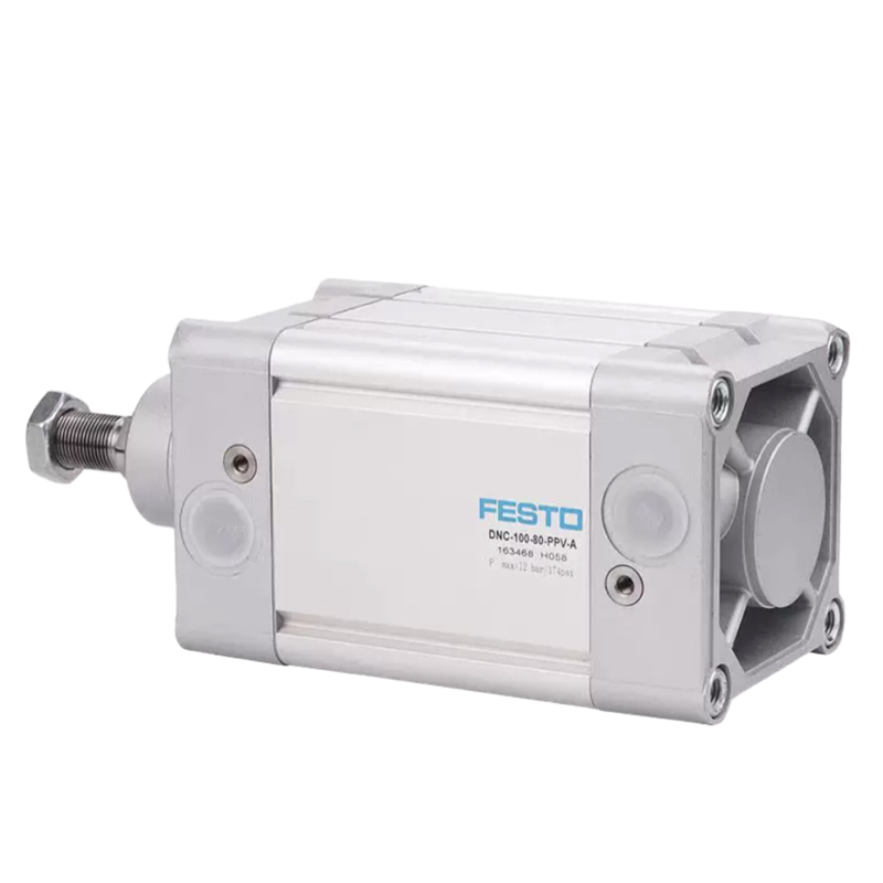 FESTO DNC32-25-PPV-A 163305 이중 작용 공기 실린더 32mm 구멍 25mm 스트로크 PPV 조절 쿠션