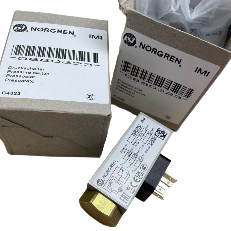 G1/4 나사 0.5-8bar 압력 스위치 NORGREN 0880323 공작기계 유체 파이프라인 압력 모니터
