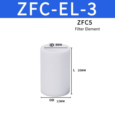 SMC ZFC-EL-3 ZFC 시리즈 정품 필터 카트리지 높은 먼지 보유 용량 미세 먼지 입자 차단 로봇 픽앤플레이스 자동화 공압 진공 파이프라인용