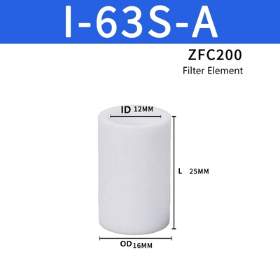 SMC ZFC200 ZFC300 ZFC 시리즈 인라인 흡입 필터 엘리먼트 높은 먼지 보유 용량 블록 미세 잔해 연속 산업용 픽앤플레이스 장비용 진공 변동 감소